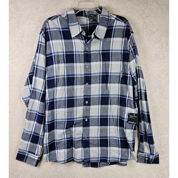 Eddie Bauer Men’s Button Front Flannel Shirt Size XL - Picture 1 of 3